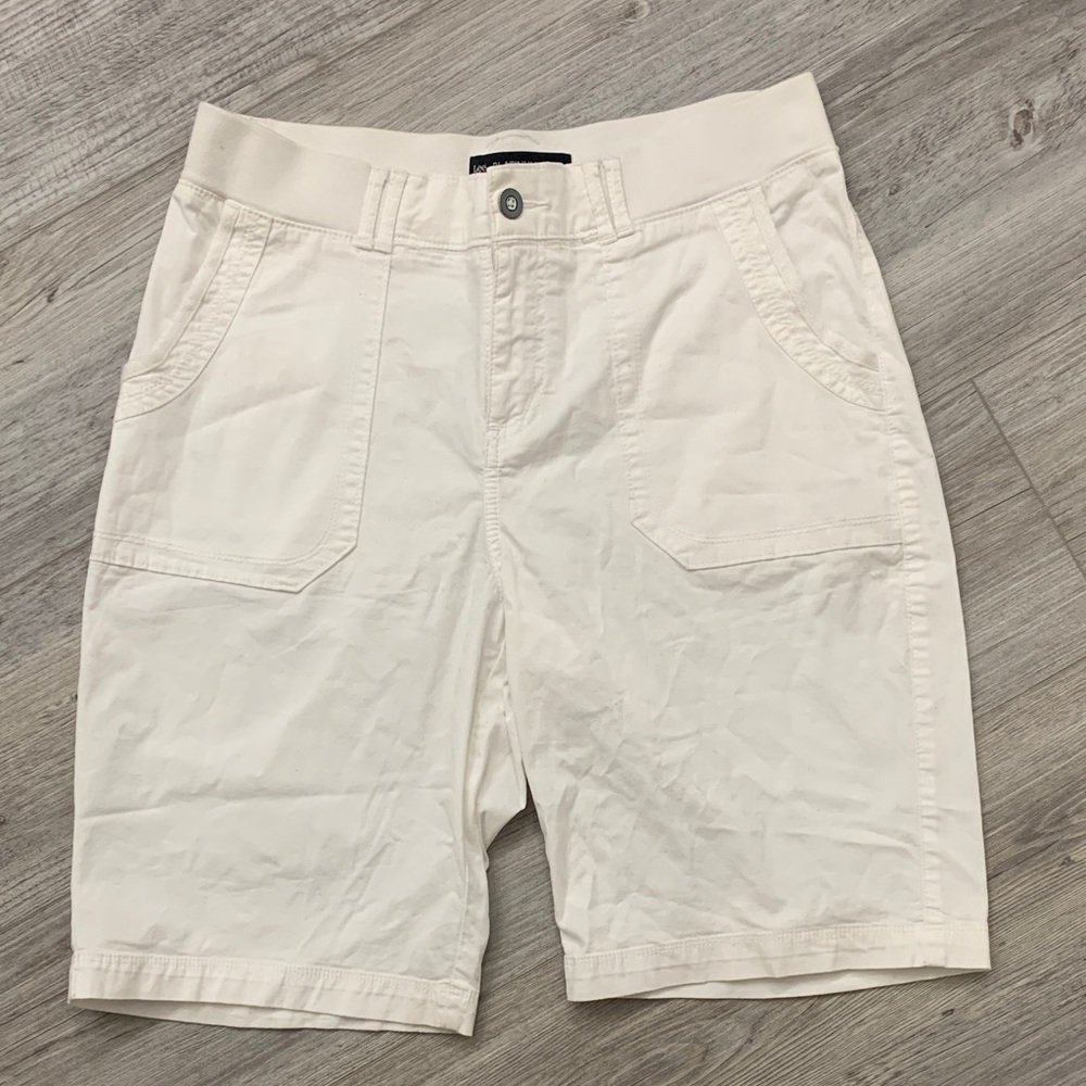 Lee Women's White Cargo Shorts